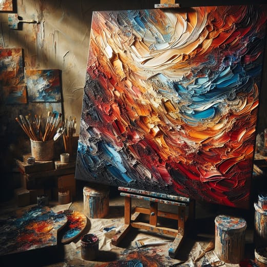 Palette Knife Abstract activity
