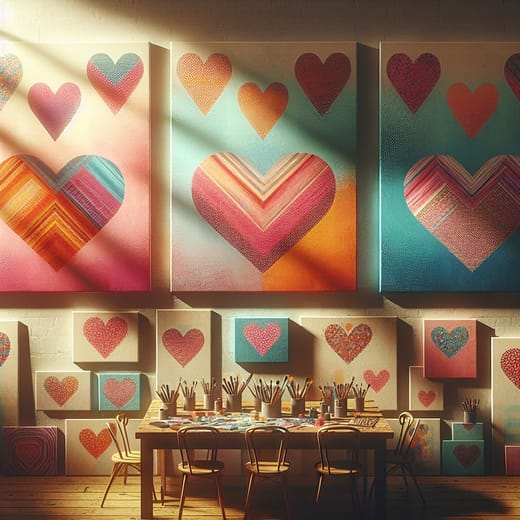 Family Heart Canvas activity