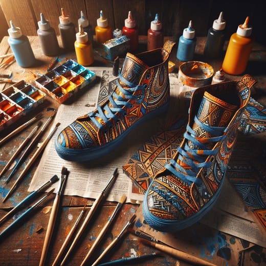 Custom Painted Shoes activity