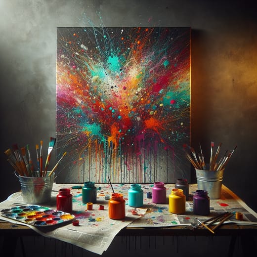 Splatter Painting Fun activity