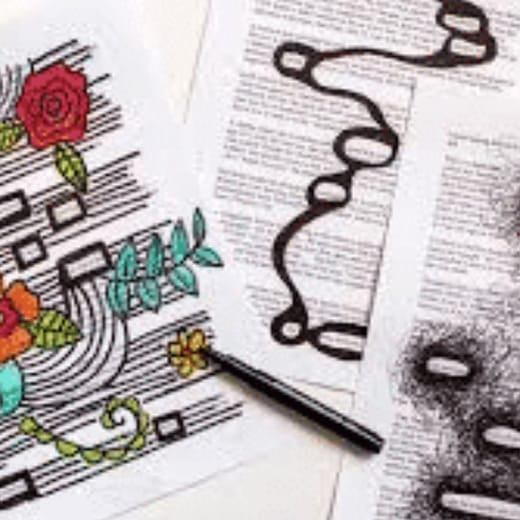 Found word poetry writing activity