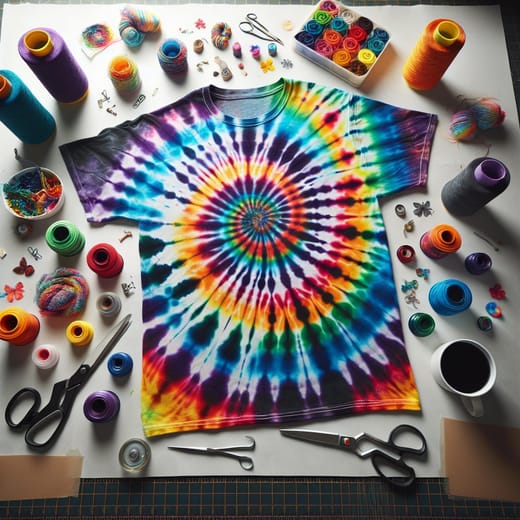 Tie-dye t-shirt craft activity
