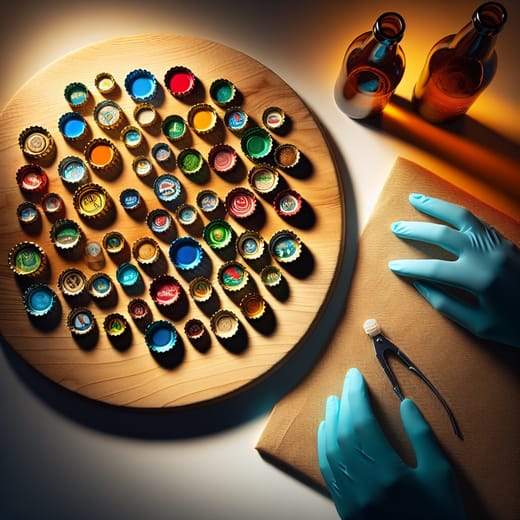Bottle Cap Magnets activity