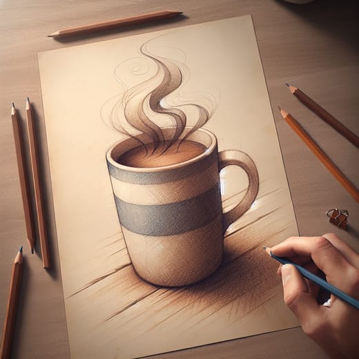 Non-Dominant Hand Drawing activity