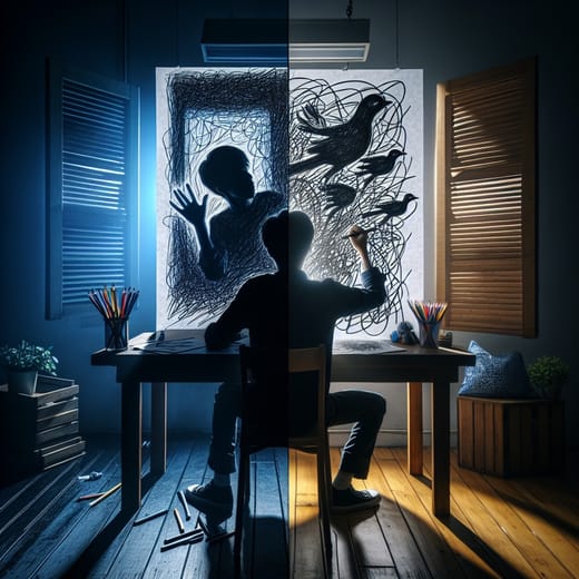 Drawing in Darkness activity