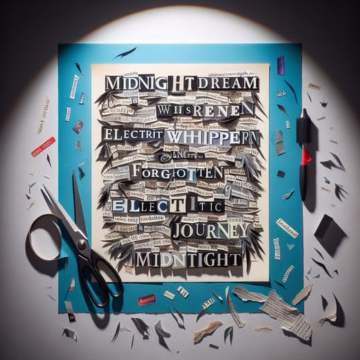 Found Word Collage Poem activity